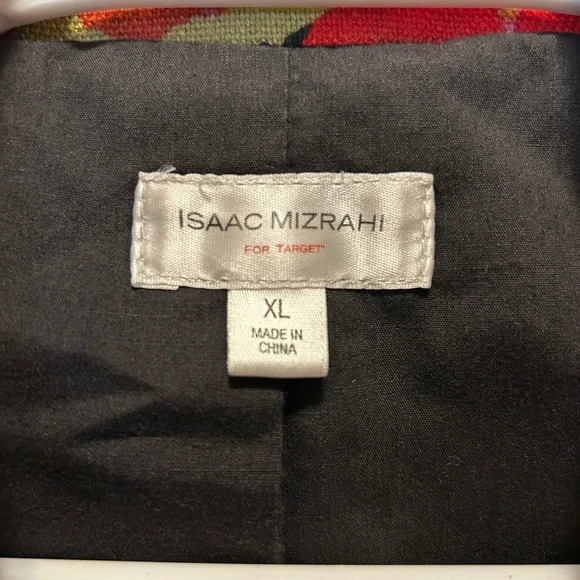 Isaac Mizrahi for Target Red and Pink Floral Blazer XL - Vintage Retro Vibe - Picture 3 of 4